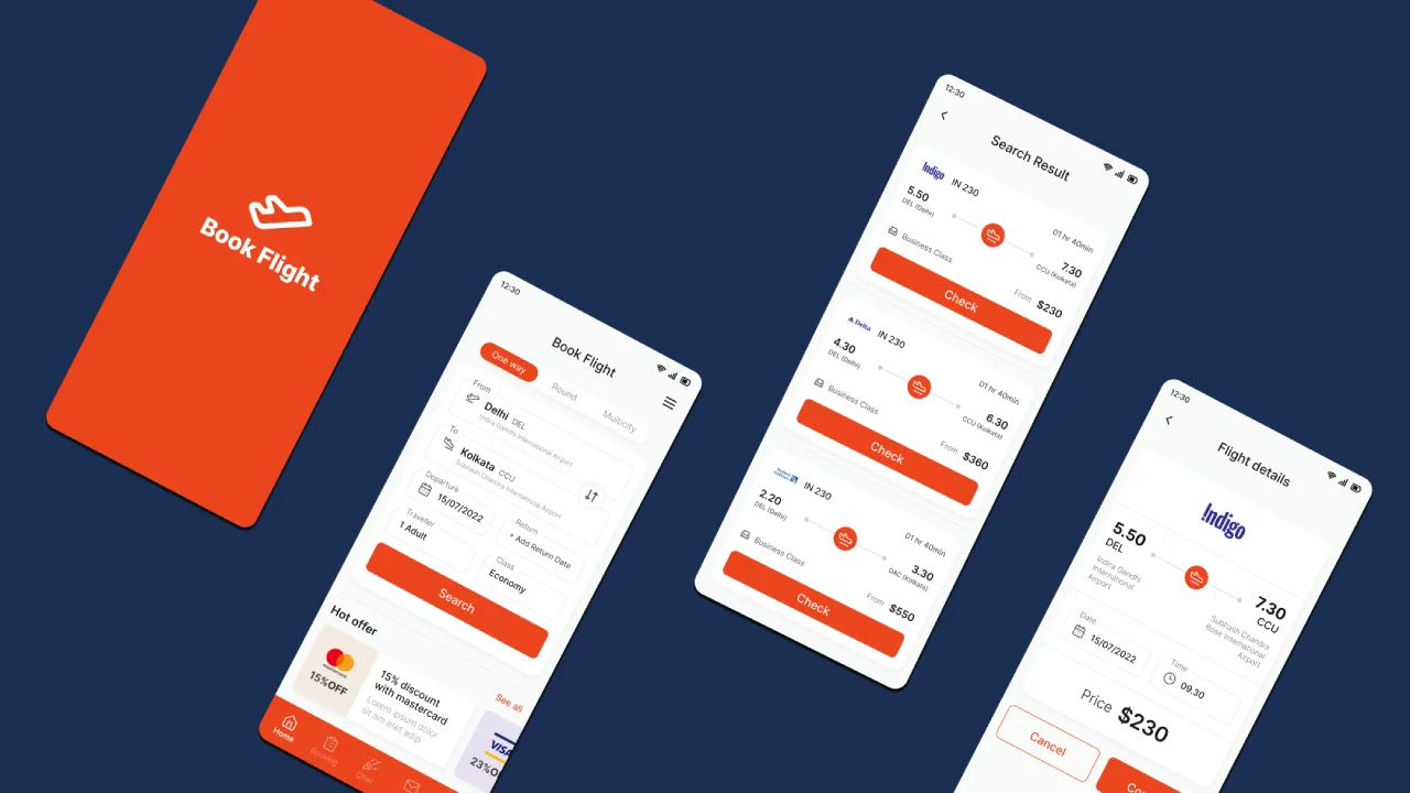 Flight Booking App React Native App Template — screenshot 1