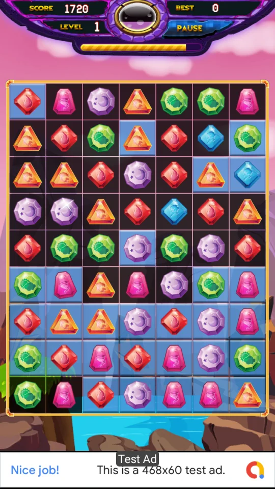 Jewel Deluxe - Unity Complete Project (Android + iOS + AdMob) — screenshot 3
