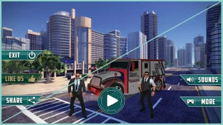 Bank Cash Security Van Sim: ATM Cash Transport Game 64 Bit