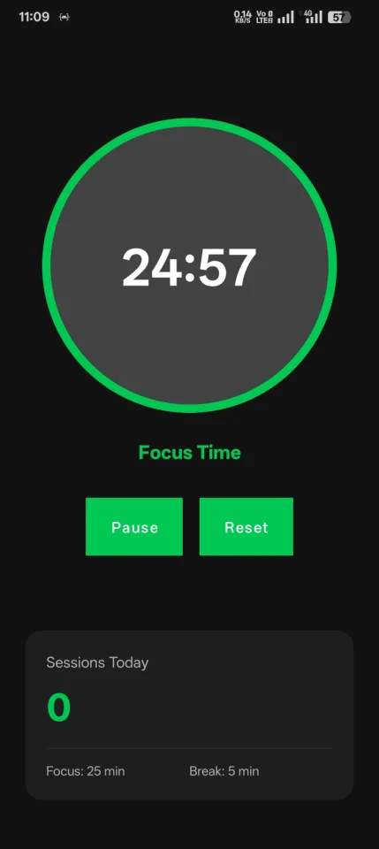 FocusFlow - Minimal Pomodoro Timer — screenshot 2