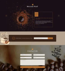 Cafe Coffee House - Coffee Shop PSD Template