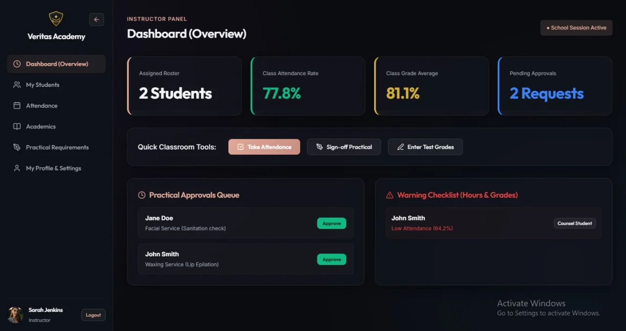 Campus Management System Institutional Portal — screenshot 5