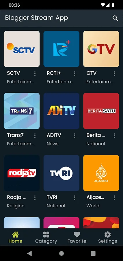 Blogger Stream - AplicacióN De TransmisióN De Video Y TV En Vivo - API De Blogger v3 — screenshot 4