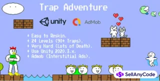 Trap Adventure (24 Levels & 90+ Traps) Unity Game Template