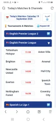 Today's Football Matches Schedule Script - HTML CSS JS
