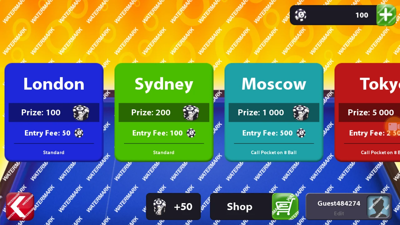 Online 8 Ball Pool Source Code (AdMob +Unity Ads + IAP) — screenshot 3