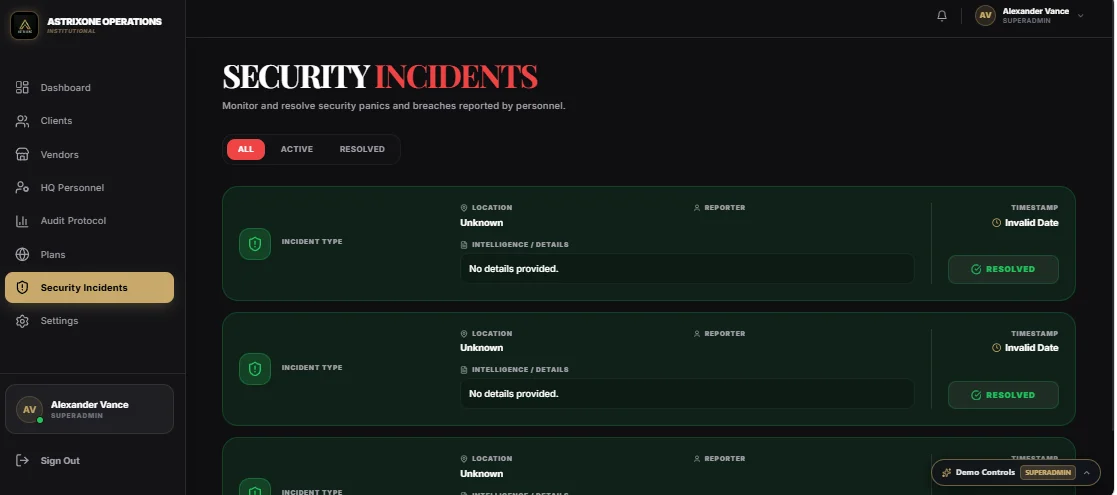 AstrixOne Platform Enterprise Operations, Concierge & SaaS Management — screenshot 4