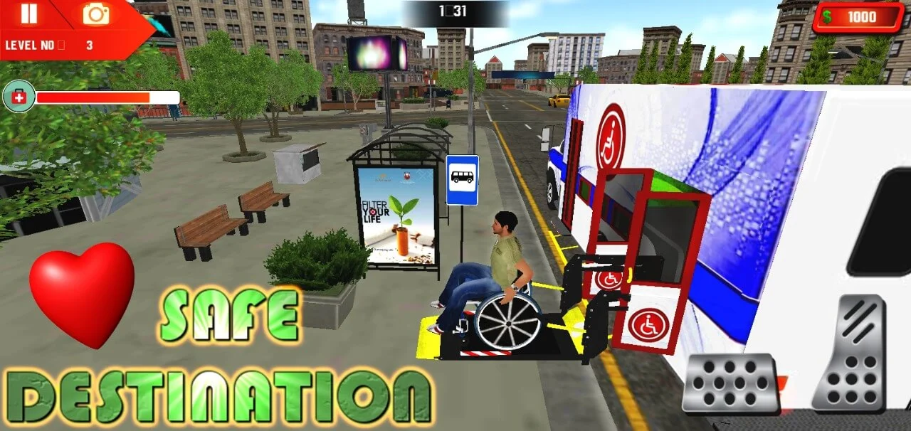Wheel Chair Ambulance Rescue Simulator Game — screenshot 1