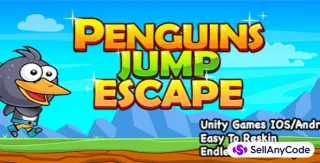 Penguin Jump Escape + Unity Project + iOS and Android