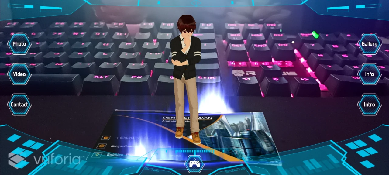 Augmented Reality Business Card — screenshot 2