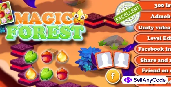 Magic Forest-Match 3 Puzzle Unity 2020.3.3f1- 64 Bit Enabled