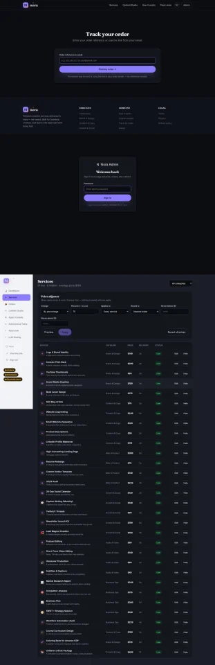 Nora: AI Creative Marketplace SaaS + Domain — screenshot 4