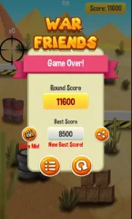 War Friends! Aim & Shoot Complete Game Template