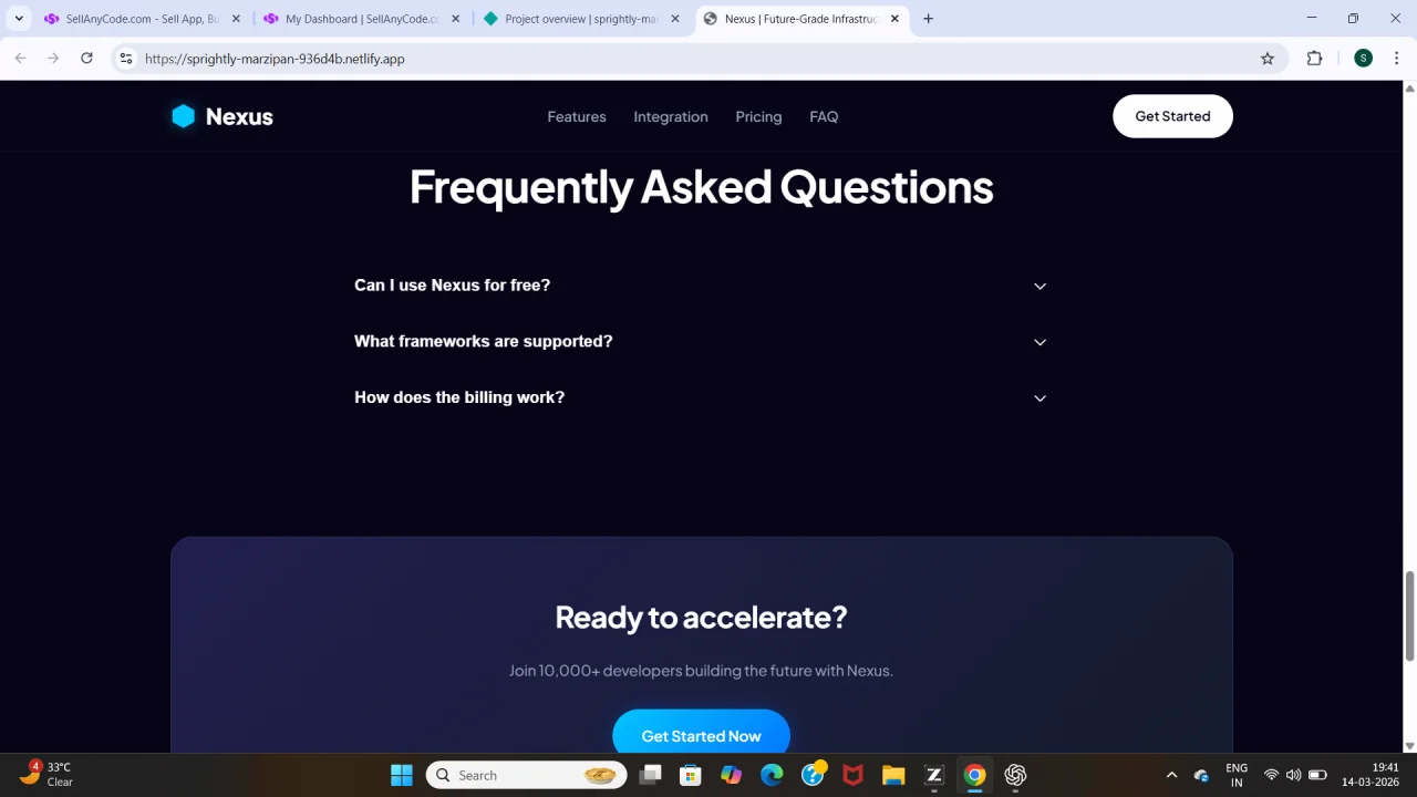 Nexus Premium SaaS Landing Page Template — screenshot 5