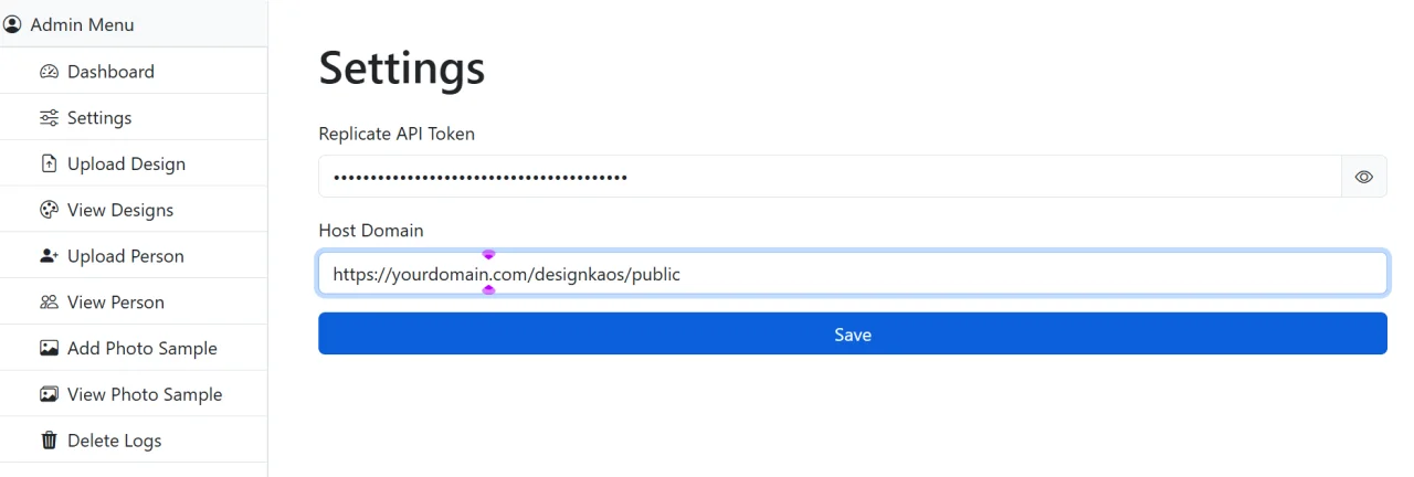 AI T-Shirt Design Generator Mockup PHP + MySQL + Replicate API — screenshot 2