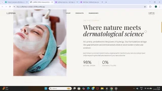 Lumina Skin Premium Skincare Brand Landing Page