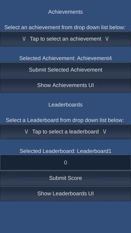 Easy Achievements and Leaderboards — screenshot 2