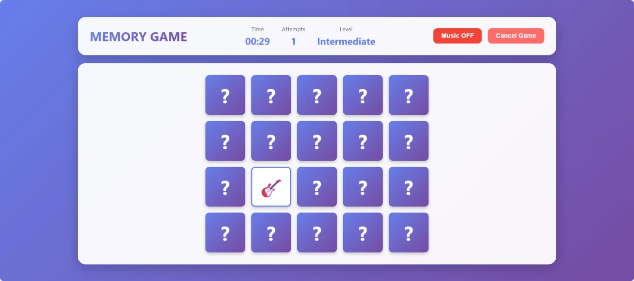 Memory Game — screenshot 2