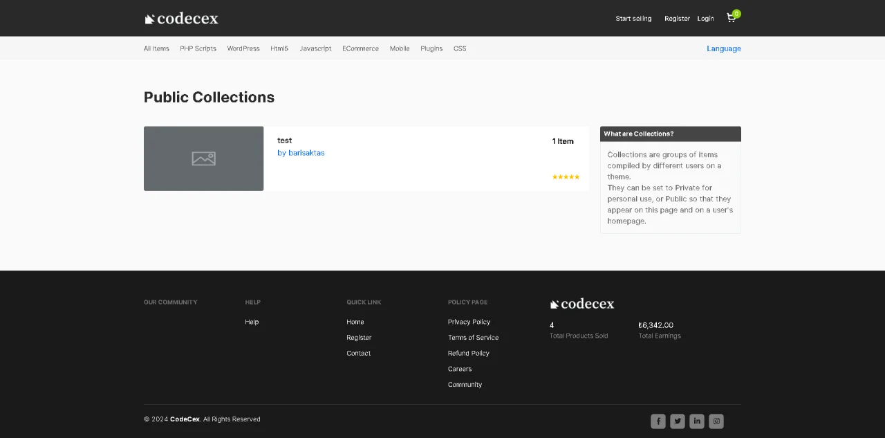 Codecex Code and Template Digital Marketplace — screenshot 4