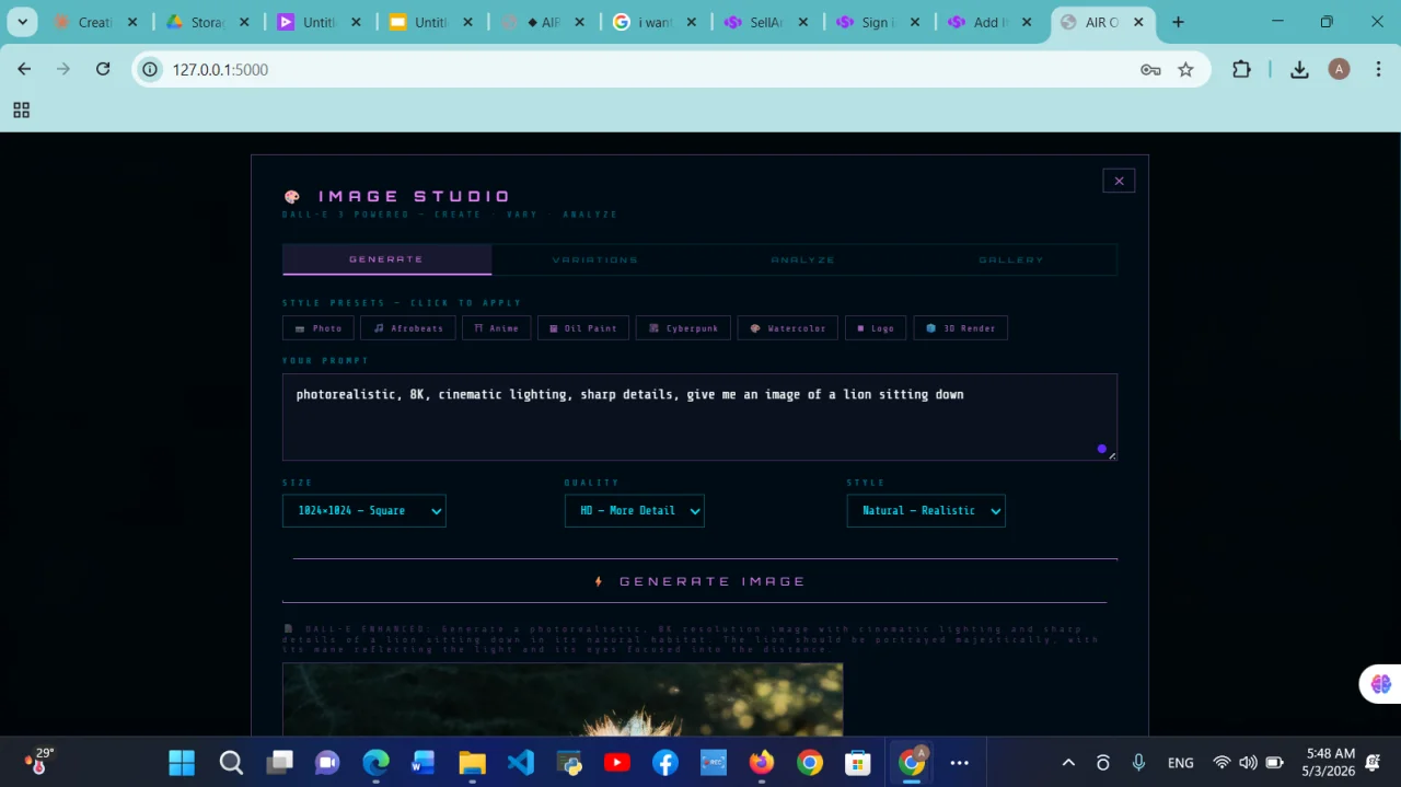 A.I.R. Omega OS — screenshot 4