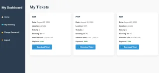 PHP Event Booking System with Admin Panel | Event Ticket Management Script