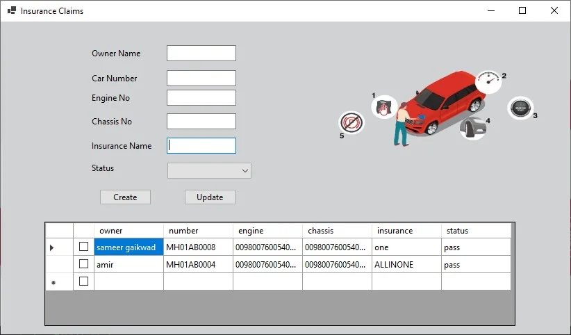 Car Service Management System — screenshot 1