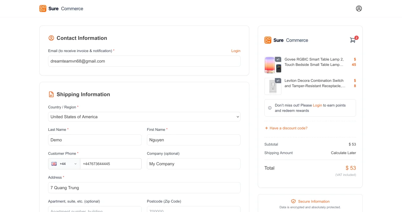 SureCommerce - eCommerce Platform & QR Warranty System — screenshot 4