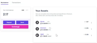 Bitcoin, Ethereum, ERC20 Crypto Wallets with Exchange