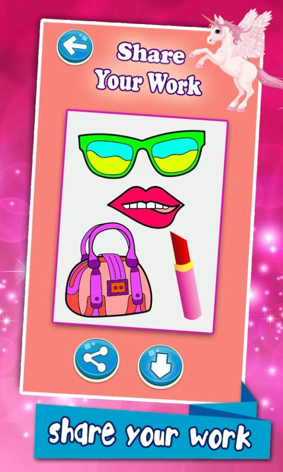 Beauty Coloring Pages Fashion Drawing Game — screenshot 7