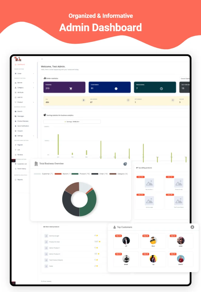 eFood - Food Delivery App with Laravel Admin Panel + Delivery Man App V7.0 — screenshot 5