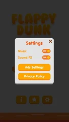 Flappy Dunk Unity Game with AdMob Ads