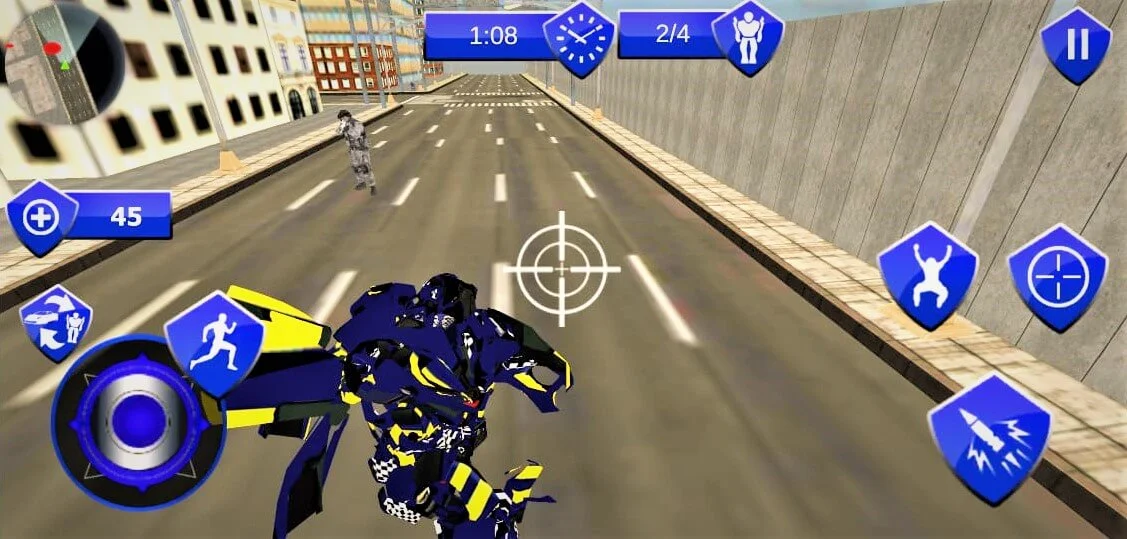US Police Robot Car Revenge Transform 64 Bit Source Code — screenshot 8