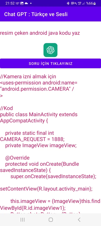 Chat GPT: Speaks English — screenshot 1