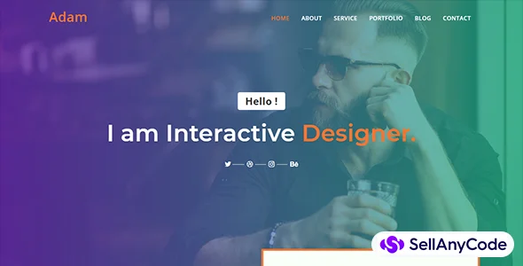Adam Personal Portfolio HTML Template