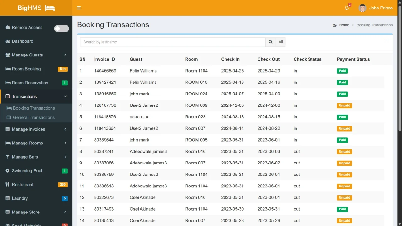 Hotel Management Software with RFID Smart Card Encoding System — screenshot 4