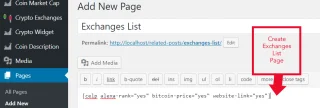Cryptocurrency Exchanges List Pro - WordPress Plugin