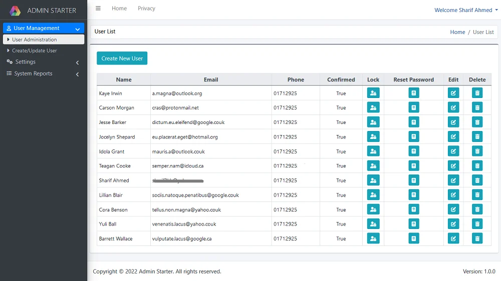 Clean Admin - ASP.NET Core 7 Admin Starter — screenshot 3