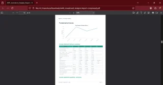 PDF Stock Report Generator Script in Python