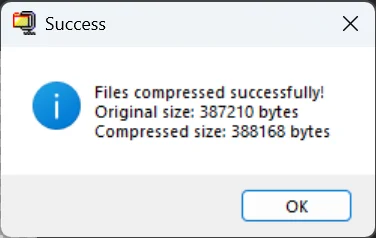 Files Compressor/Decompressor — screenshot 3