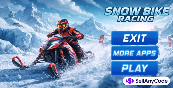 Snow Bike Racing Fight for First Place