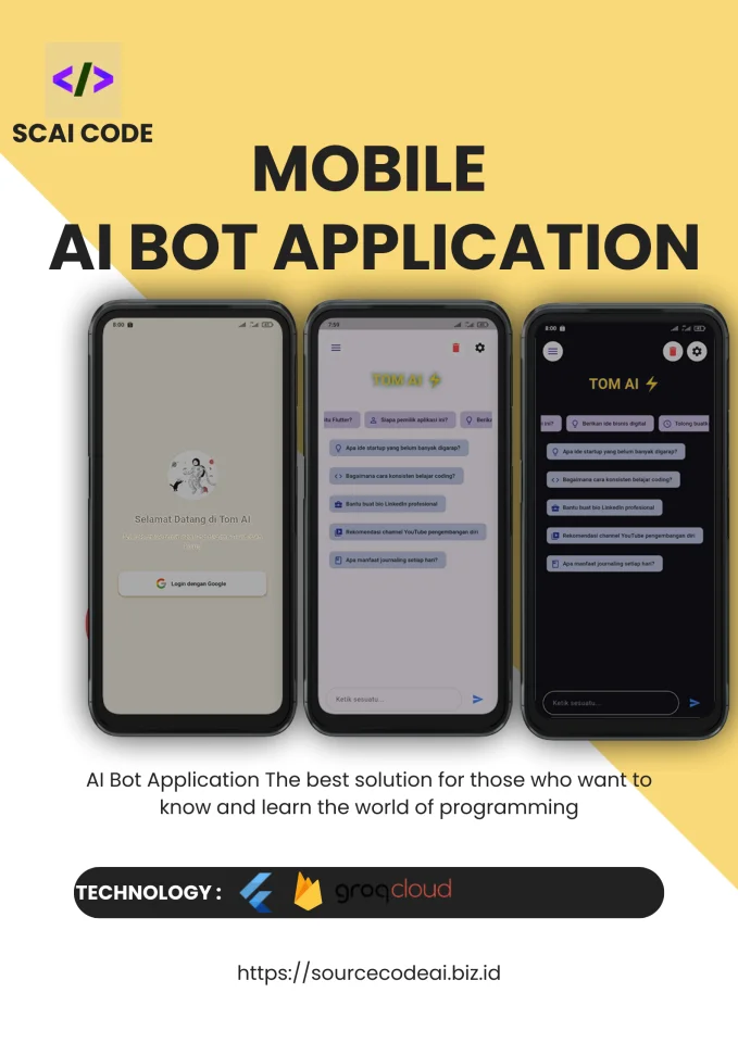 Mobile AI Bot Application - TOM AI — screenshot 2