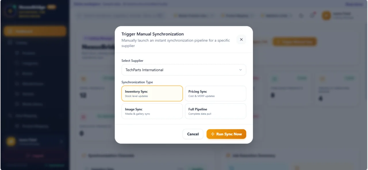 NexusBridge Enterprise PIM & Middleware Platform — screenshot 4