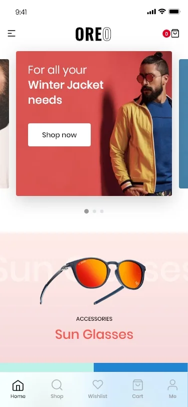 Oreo Fashion - Full React Native App for WooCommerce — screenshot 2