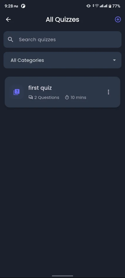 Quiz App with Admin Dashboard — screenshot 8