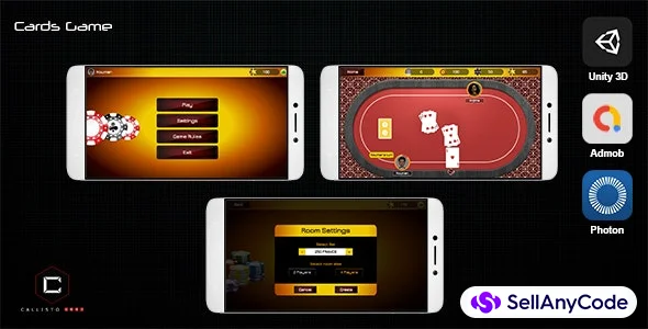 Cards Multiplayer Game (Unity 3D + AdMob + Photon)