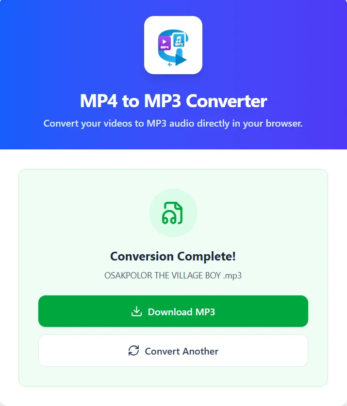 MP4 to MP3 Converter — screenshot 5