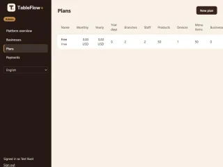 TableFlow+: Restaurant POS Kitchen, QR Menu & Delivery