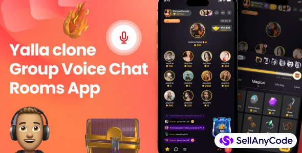 Live Streaming Pk Battle Multi Live Voice Chat Room Beauty Filter with Admin