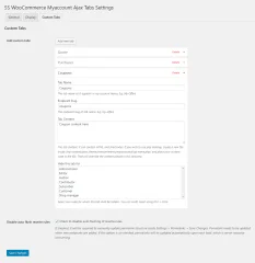 SS WooCommerce Myaccount AJAX Tabs