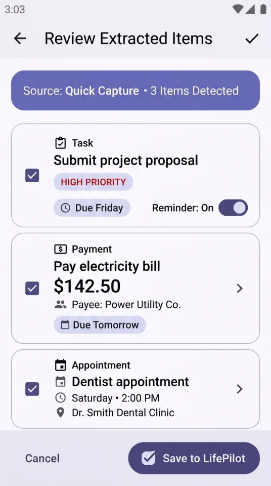 LifePilot AI — screenshot 4